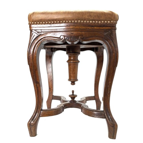 Tabouret piano noyer - tabouret, en