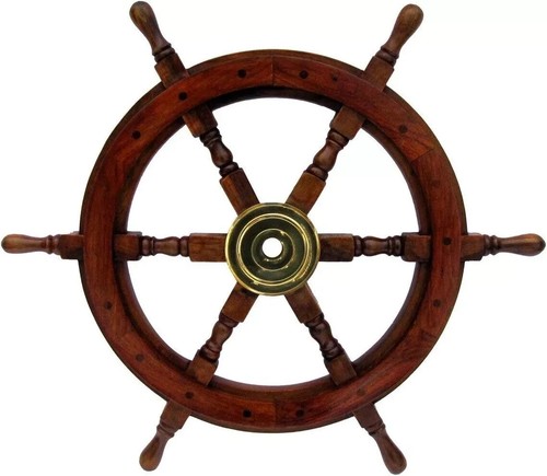 Roue bateau bois de - de,