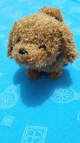 Chiot peluche réaliste - en,