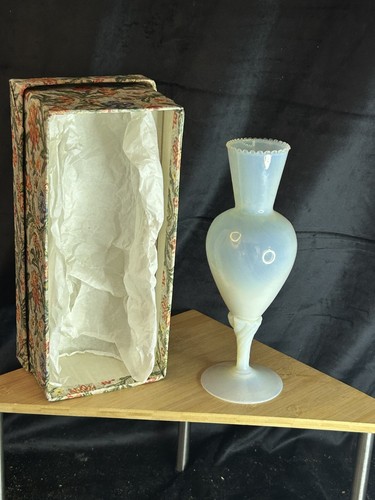 Vase soliflore opaline - vase, bleue