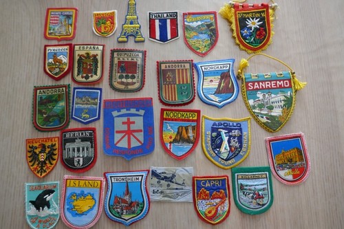 Lot écussons ville - lot, et