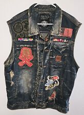 U.S. Marine & Heritage America DENIM Mens Jean Honor Vest