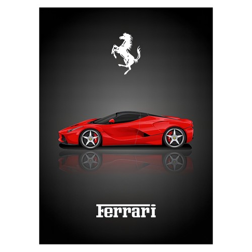 Affiche moderne voiture de - affiche,