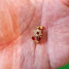 Pendentif fantaisie fleur