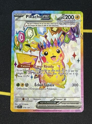 Carte pokémon pikachu - pikachu, ex