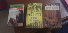 Lot 3 Livres Ken Follett Les Piliers de la Terre Le Code Rebecca Hiver du Monde