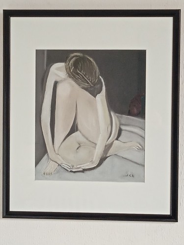 Grand tableau dessin pastel - grand,