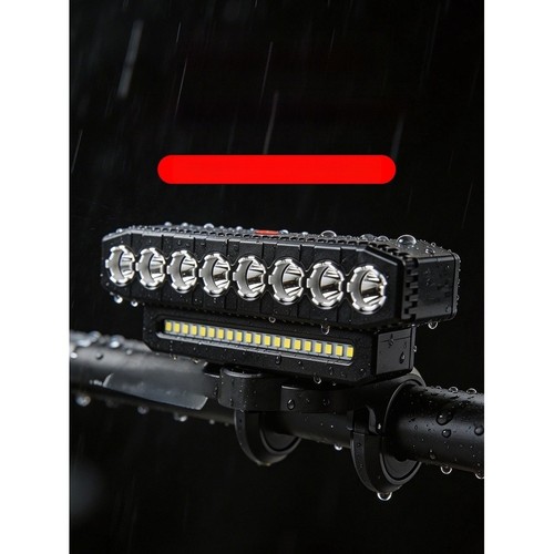 Lampe vélo rechargeable 8led - lampe,