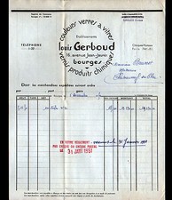 BOURGES (18) WINDOWS, VARNISH PAINTINGS "Louis GERBOUD" in 1950