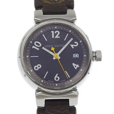 LOUIS VUITTON Tambour Watches Q1211 BrownDial Stainless Steel/Monogram can...