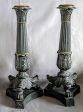 Paire De Grands Bougeoirs