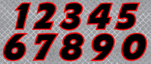 Numero course racing auto - numero,