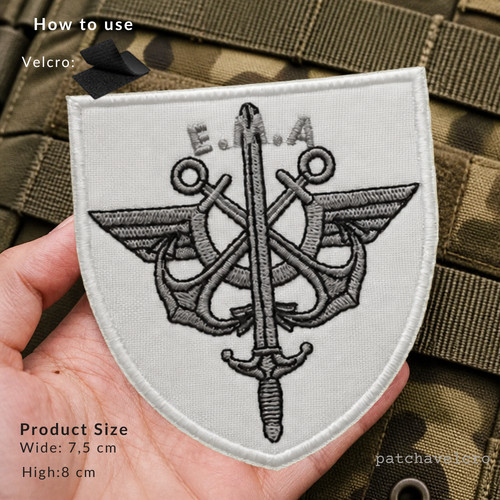 écusson militaire blanc - militaire,