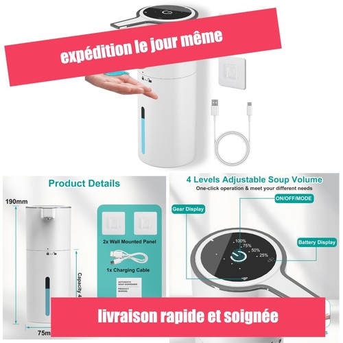 Distributeur savon automatique