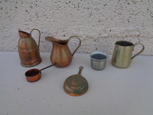 Lot petits objets cuivre - objets,