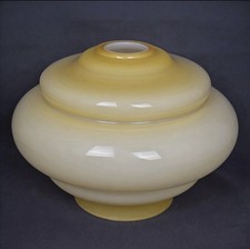 Abat-jour en verre jaune