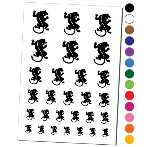 Black panther temporary tattoo - temporary,