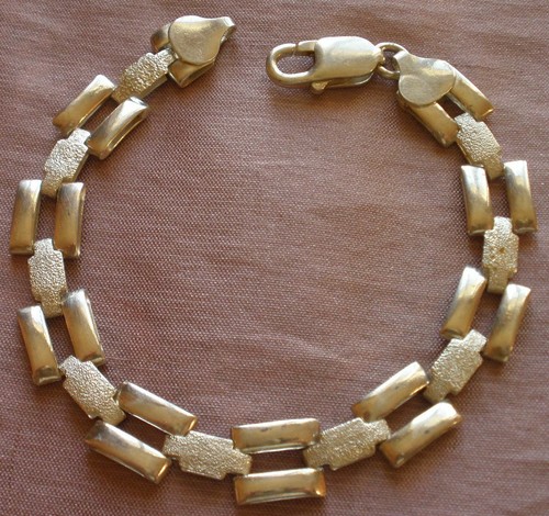 Bracelet maillons alternés - , en