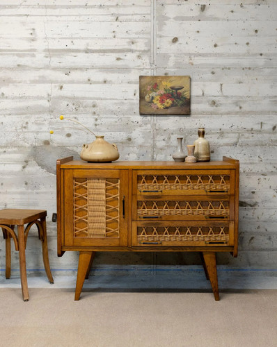 Gilbert buffet bois et - le, en