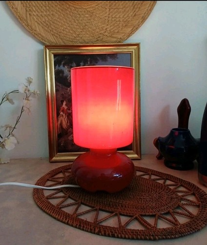 Lampe vintage rouge ikea - lampe,