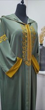 Très belle djellaba neuve - fait main - couleur vert olive - taille 42