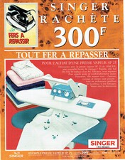 Advertising 038 1992 Singer Iron Steam Press