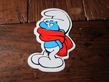 AUTOCOLLANT  SCHTROUMPF FRILEUX ANNEE 1978