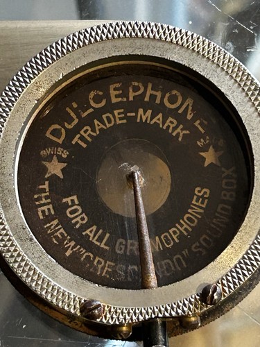 Tête lecture gramophone - de,