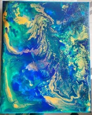 Tableau Abstrait Acrylique Sur