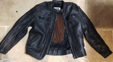 Blouson moto cuir noir Triumph