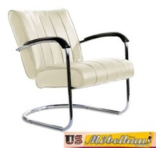 LC-02 Off/White Bel Air Meubles Swing Chair Diner Salon Fauteuil Relax USA