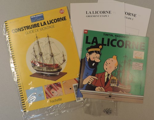 Tintin construire licorne - tintin,