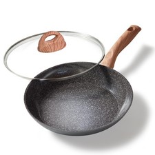 STONELINE® CERAMIC Poêle à frire 28 cm, revêtement céramique, avec couvercle en