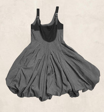 Robe boule courte Gris Perle