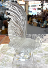Lalique France Crystal Rooster | Coq Nain Figurine | Signed |New!