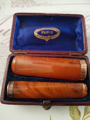 Ancien etui avec - etui, cigare