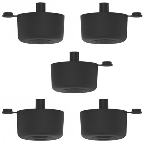 Pied plastique noir - pied,