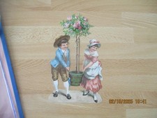 LOT 2 CUTOUTS OPENWORK COUPLE CHILD AND GIRL GUEPE BEE