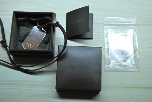 Collier gucci dog tag - gucci,