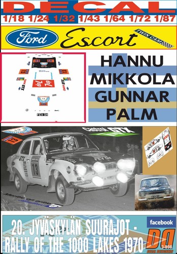 Decal ford escort twin - twin, cam