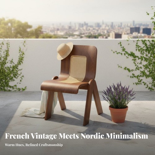 Chaise avec cannage dossier - dossier, et