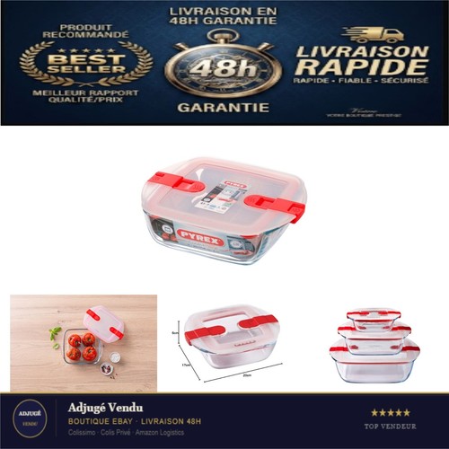 Pyrex plat carré - pyrex, en