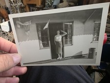 OUTSIDE THE CHALETS, BUTLIN'S, SKEGNESS, LINCS. ORIGINAL PHOTO 13x9cm ##10