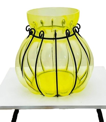 Ancien vase boule verre - boule,