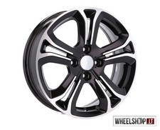 Peugeot jantes alliage R15 4x108 4x 15 pouces 6j ET25 noir jantes usinées Cit...