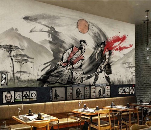 Papier peint samourai - papier, japon