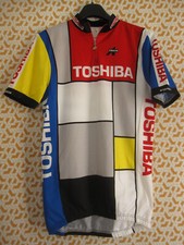 Maillot cycliste Toshiba Tour Pro 1989 ASSOS Vintage Jersey Cycling Shirt - L