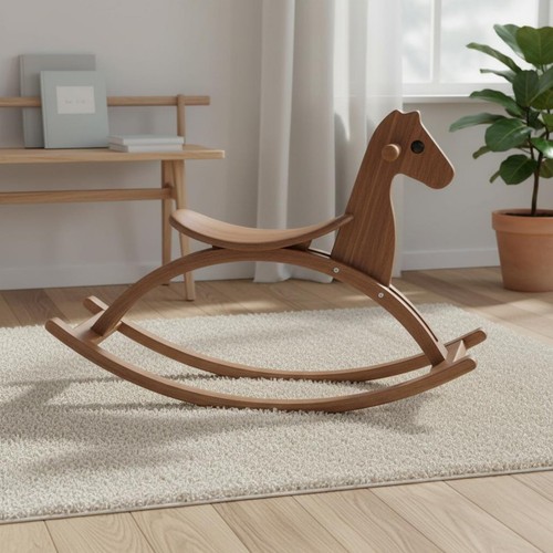 Cheval bascule bois - à, en
