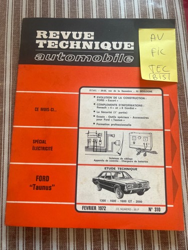 Revue technique ford taunus - revue,