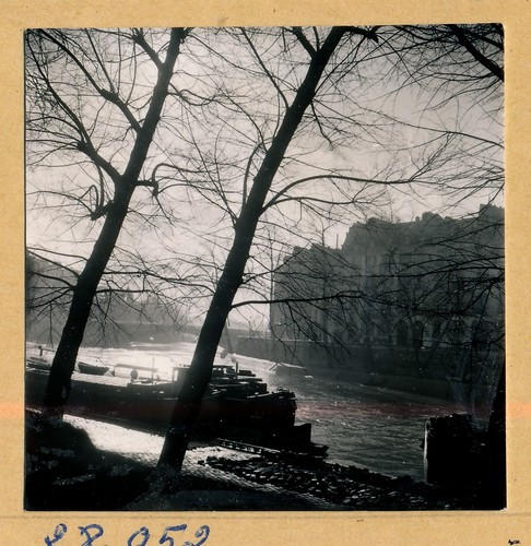 Paris 1950 la seine - paris, c.